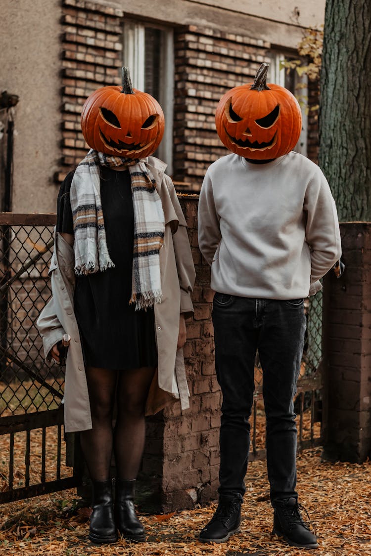 People With Pumpkin Heads