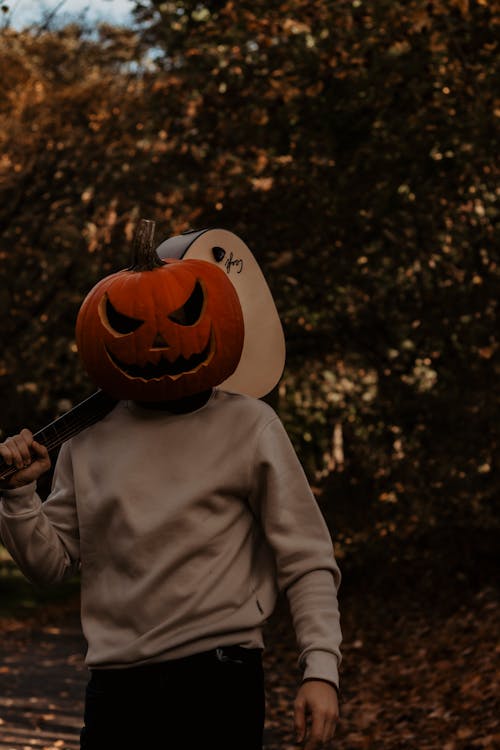 Gratis lagerfoto af græskar, guitar, Halloween