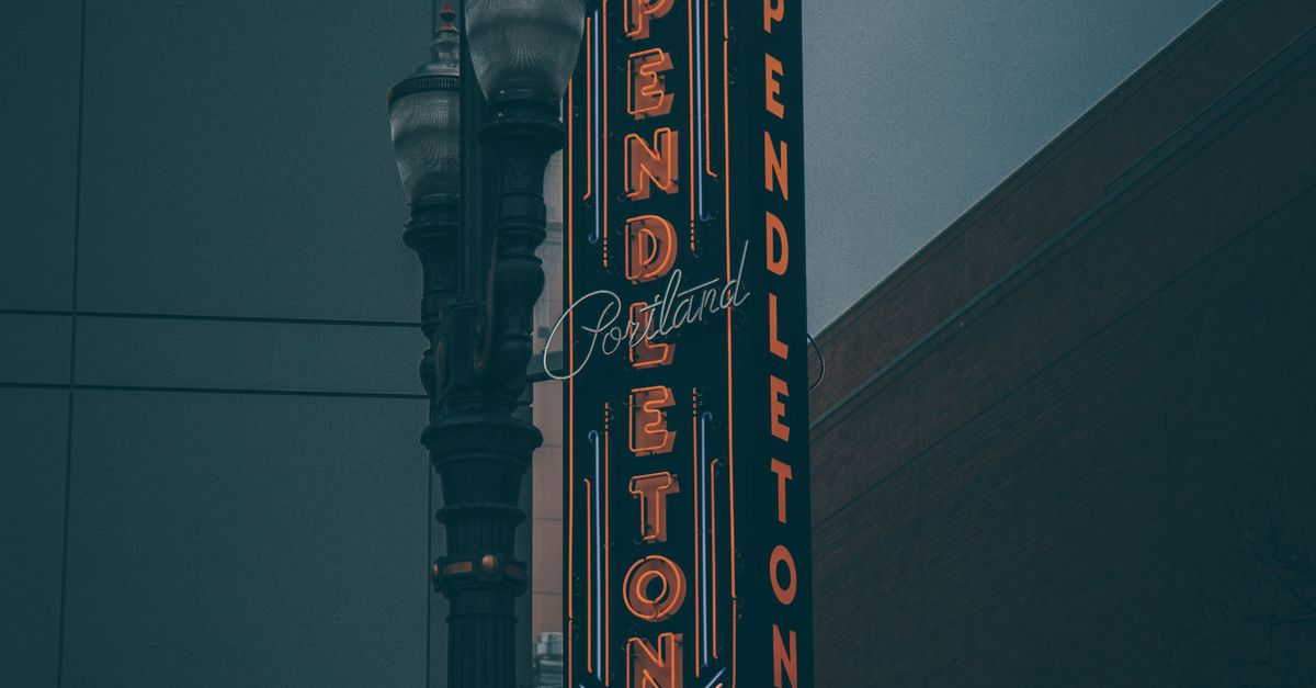 View of Pendleton Signage · Free Stock Photo