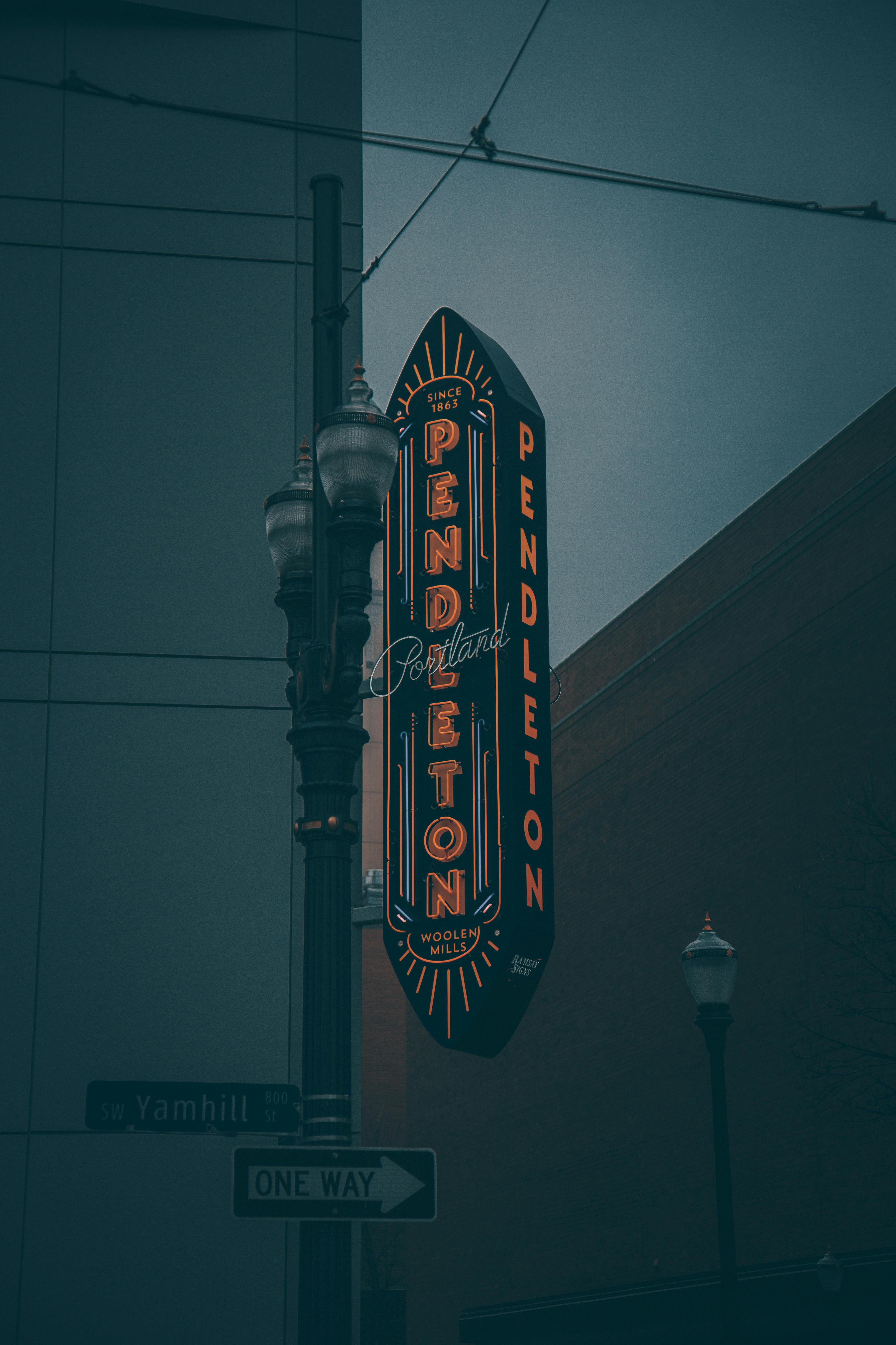 View of Pendleton Signage · Free Stock Photo