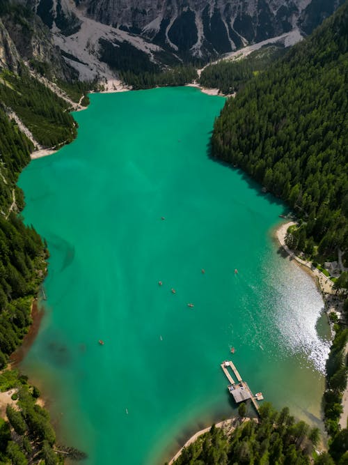 Lake Braies in Italian Dolomites