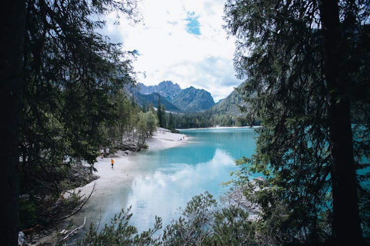 Lake Prags In South Tyrol Italy