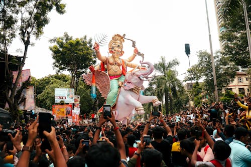 Crowd during Ganesh Chaturthi Festival