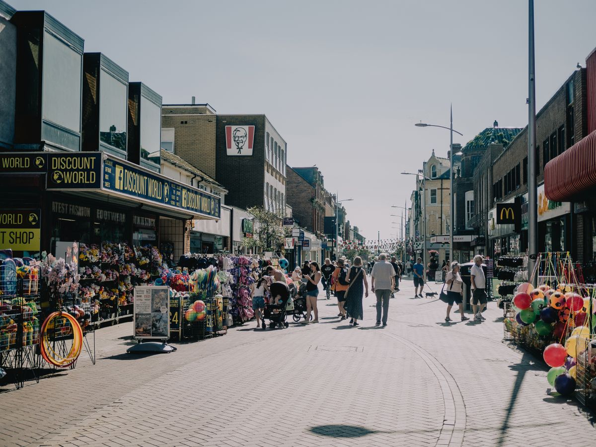 Illustrative main street shops near Wheeling