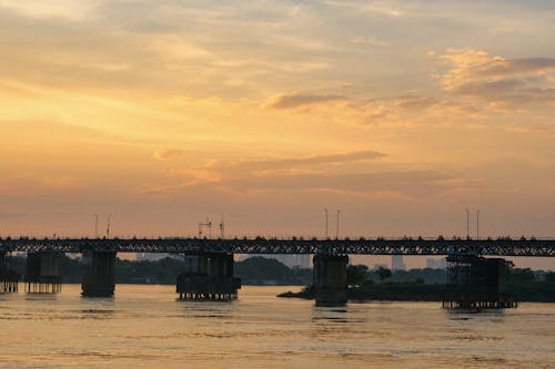 Kostenloses Stock Foto zu abend, brücke, brücken