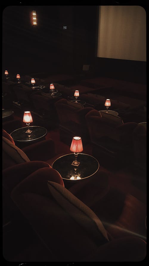 Seats with Tables in Cinema