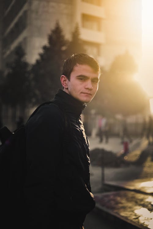 Free Photo of Man Wearing Black Jacket Stock Photo