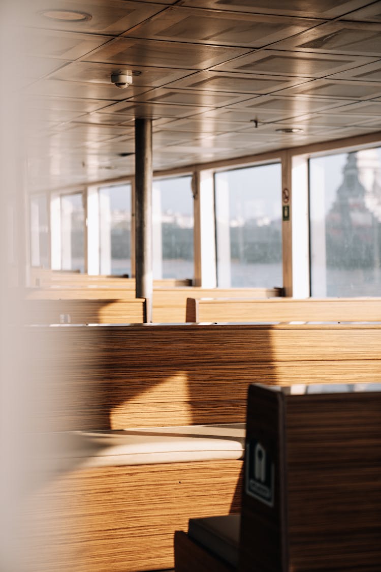 Interior Of A Ferry 