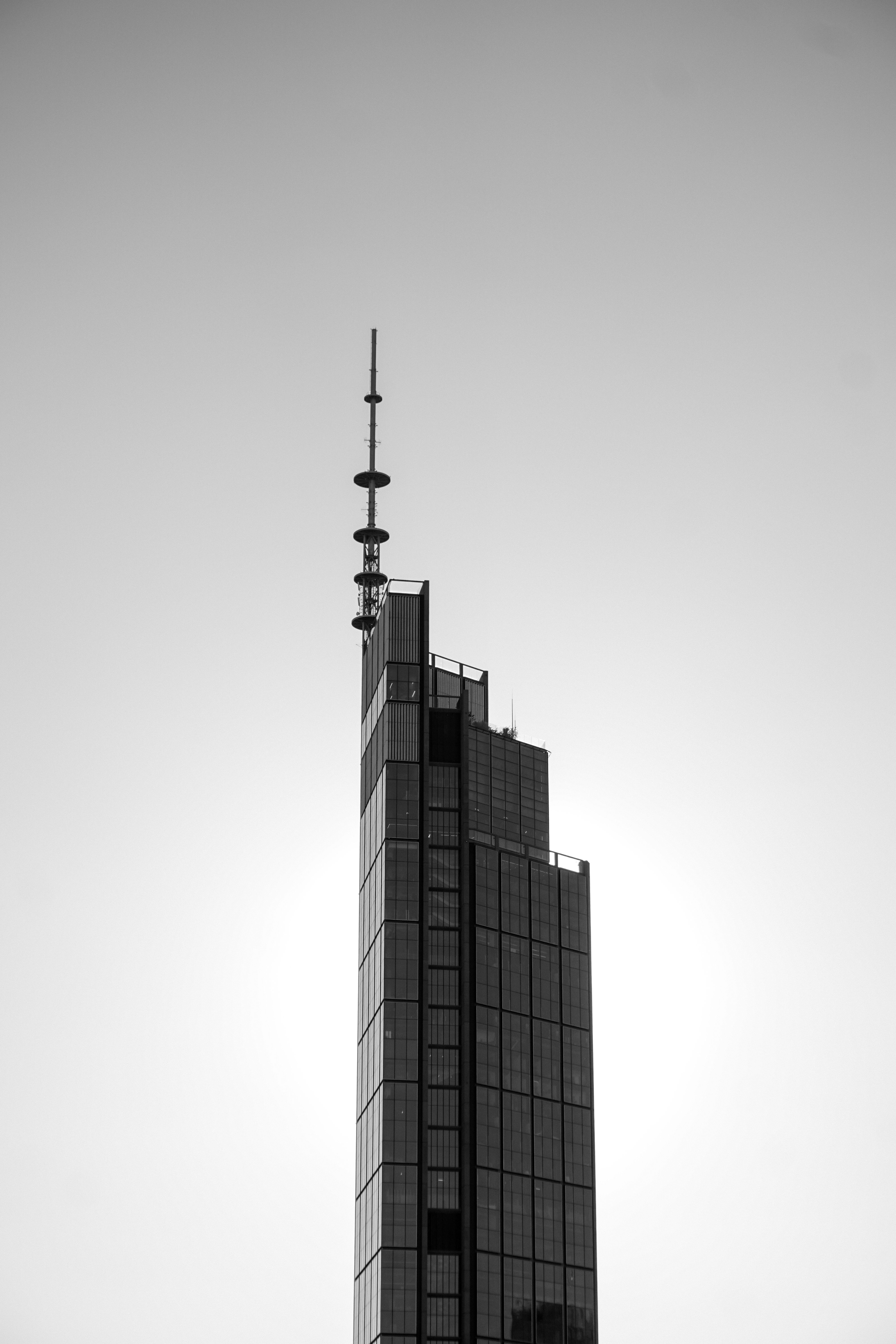 Skyscraper in Black and White · Free Stock Photo