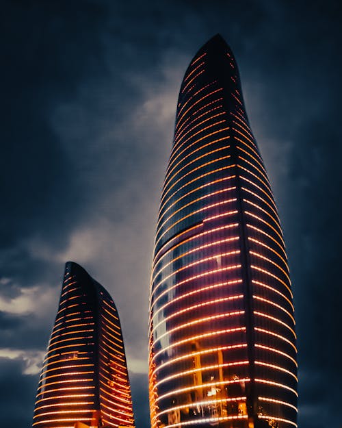 Business Center in Baku at Night