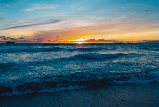 Sky at Sunset above the Sea