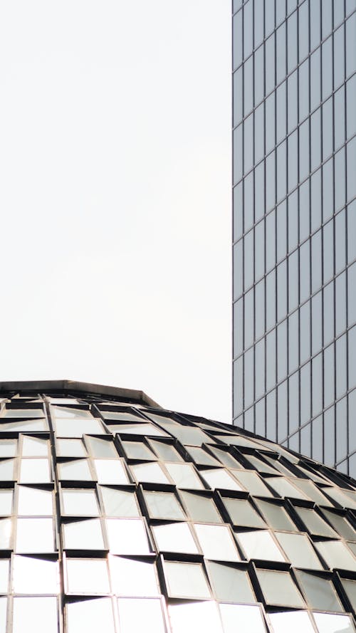 Modern Buildings Wall and Roof in City