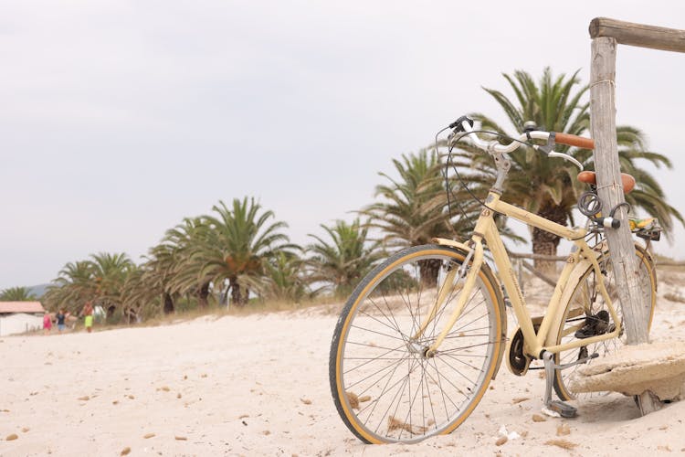 Bicycle On Tropical Beach