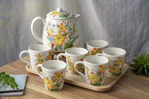 Free Cute Tea Set Stock Photo