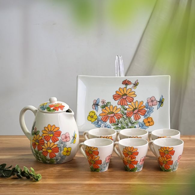 Floral China Tea Set
