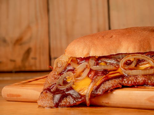 Sandwich with Meat and Onion