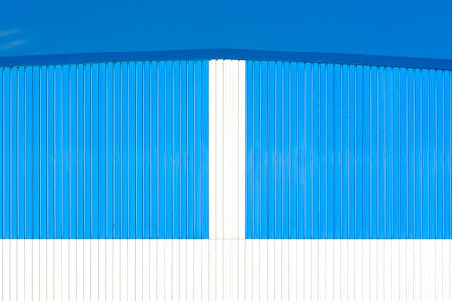 White and Blue Wall