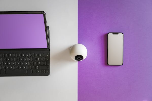 Smart home app dashboard on smartphone