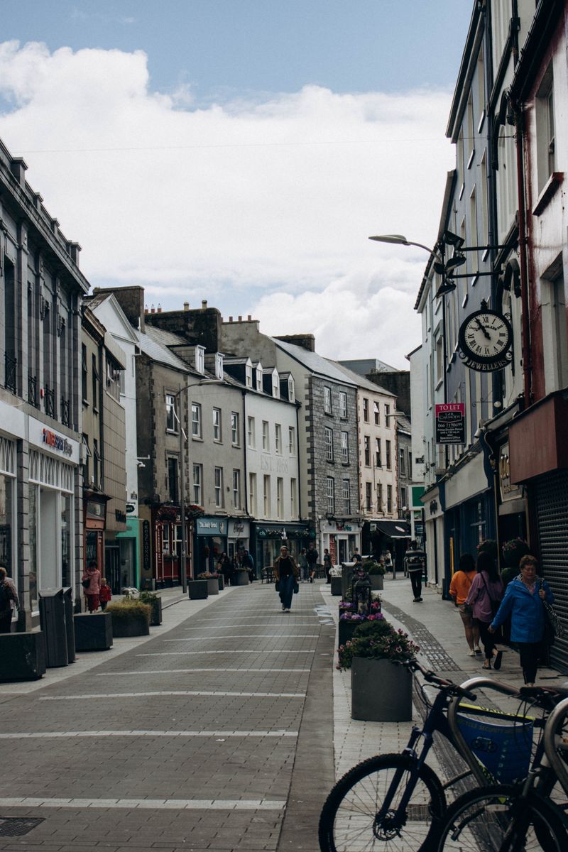 A traditional Irish market town high street