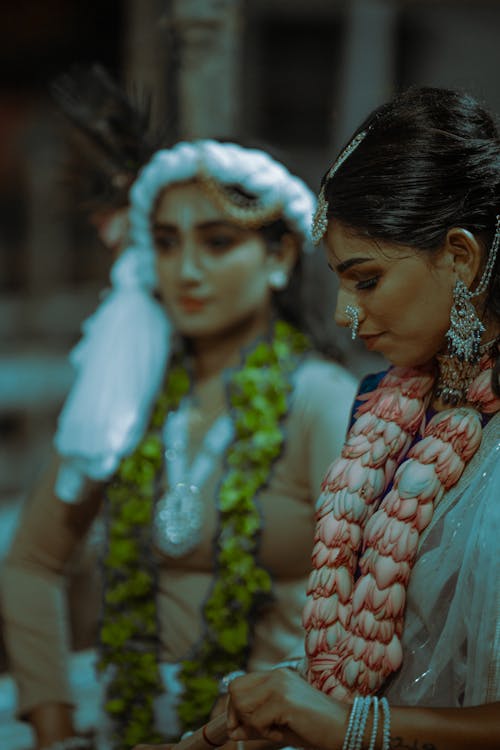 「花輪」, インド人女性, お祝いの無料の写真素材