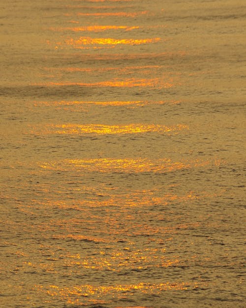 Calm Sea Surface on Sunset
