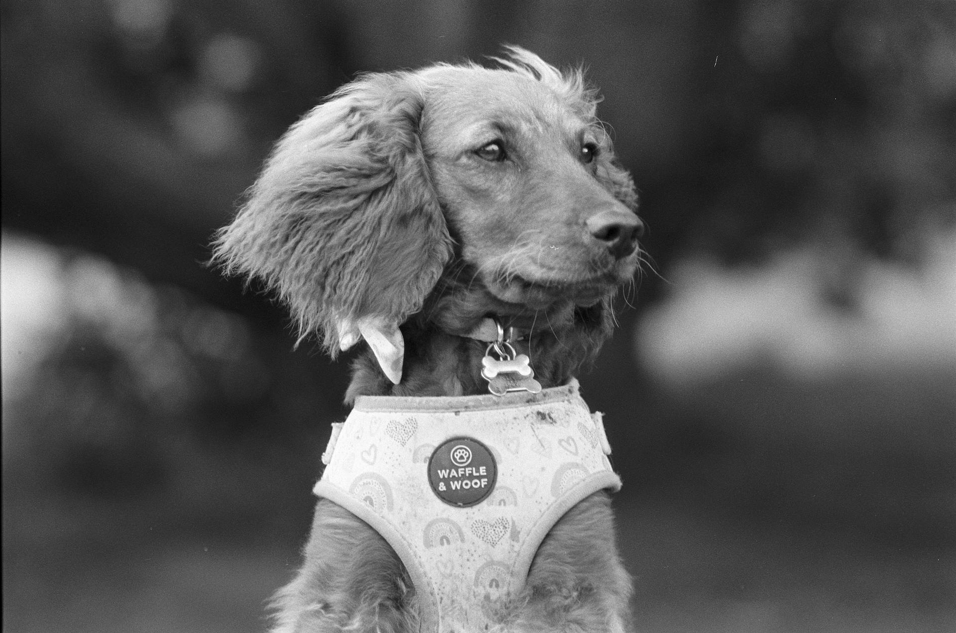 Close up of Dog in Clothes