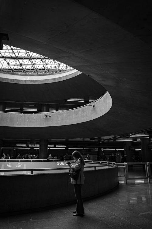 Free A Woman at the Airport Stock Photo