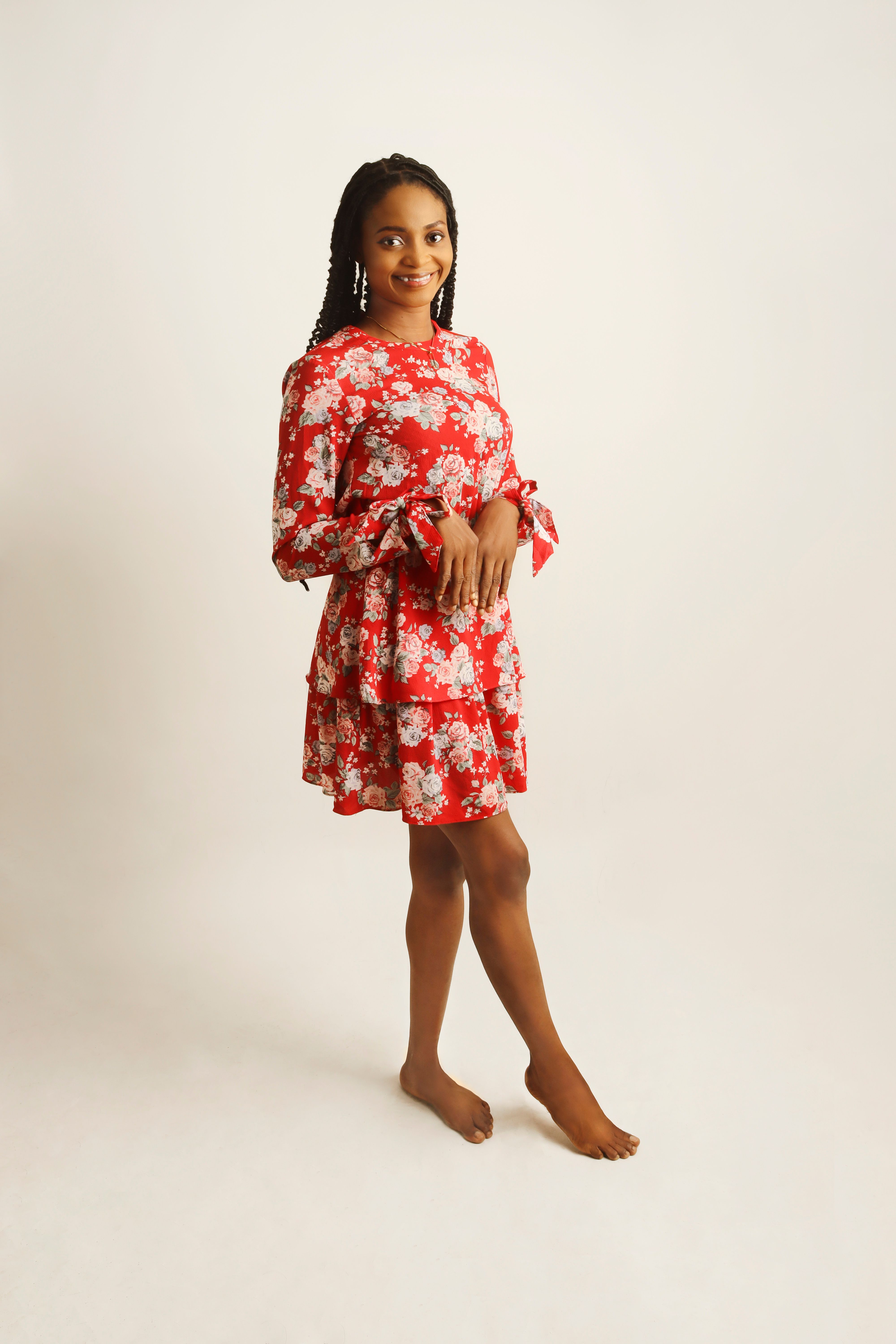 Vestido Floral Vermelho
