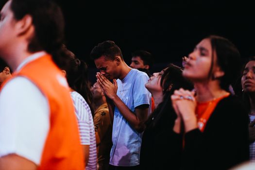 community people praying