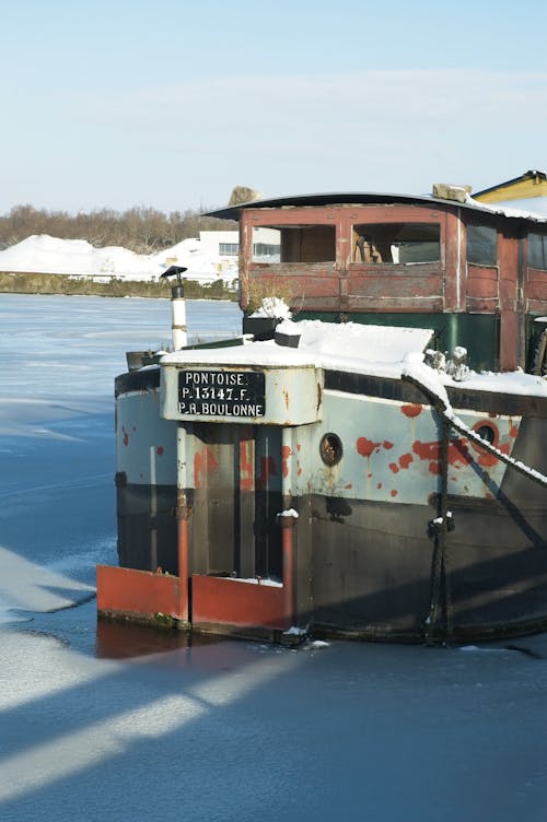 Immagine gratuita di barca, congelato, ghiaccio