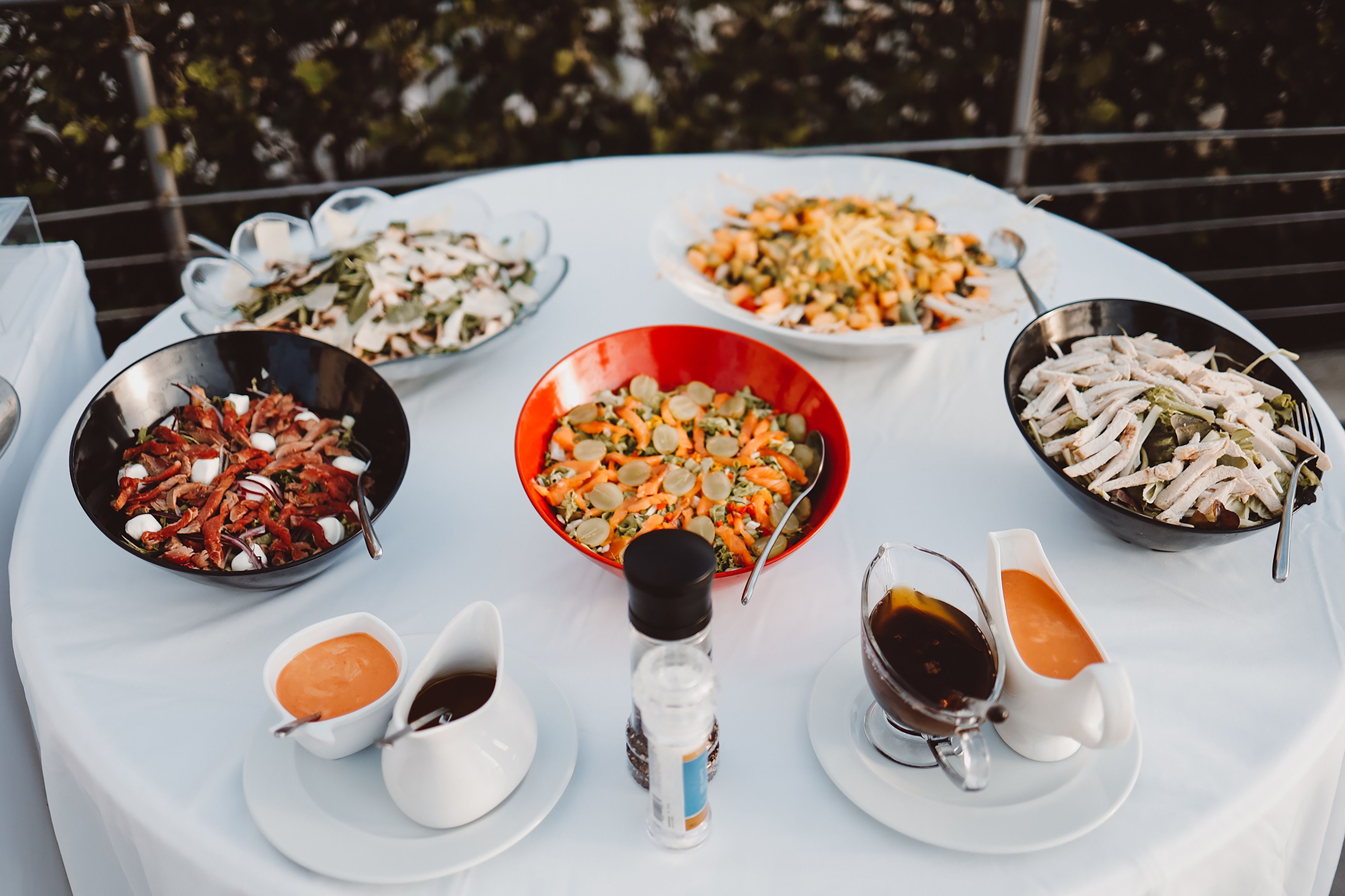 Buffet Table with Food Served on It · Free Stock Photo