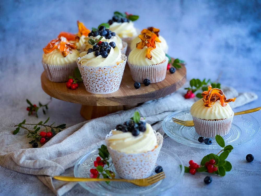 Carrot Cake Cupcakes with Cream Cheese Frosting