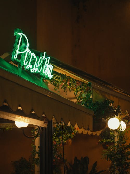 Neon Light of Restaurant