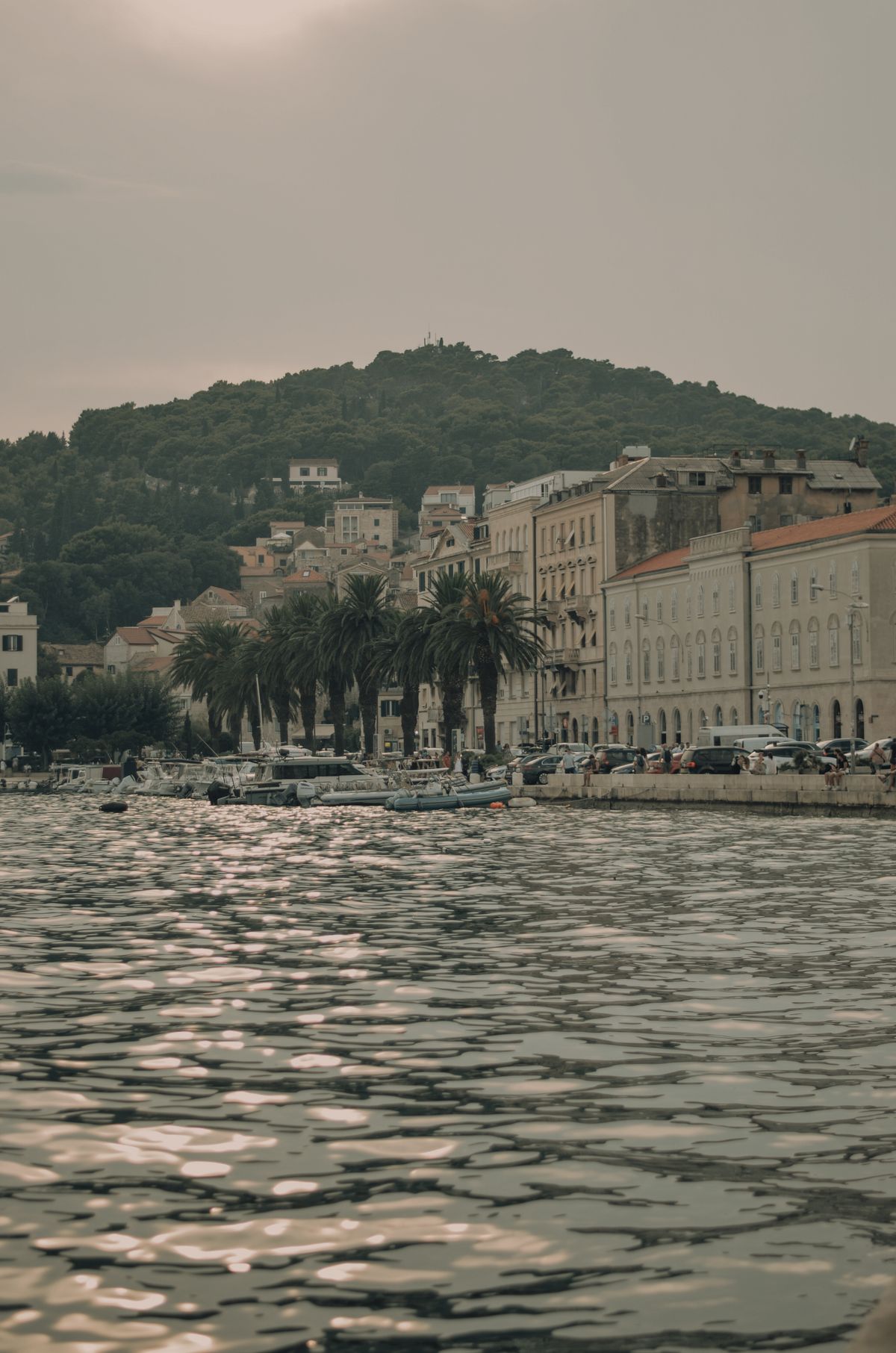 The port of Split, the departure point for the Dalmatian islands