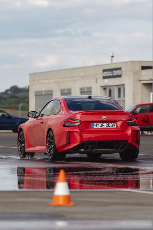 Rear of a Red BMW M2 · Free Stock Photo