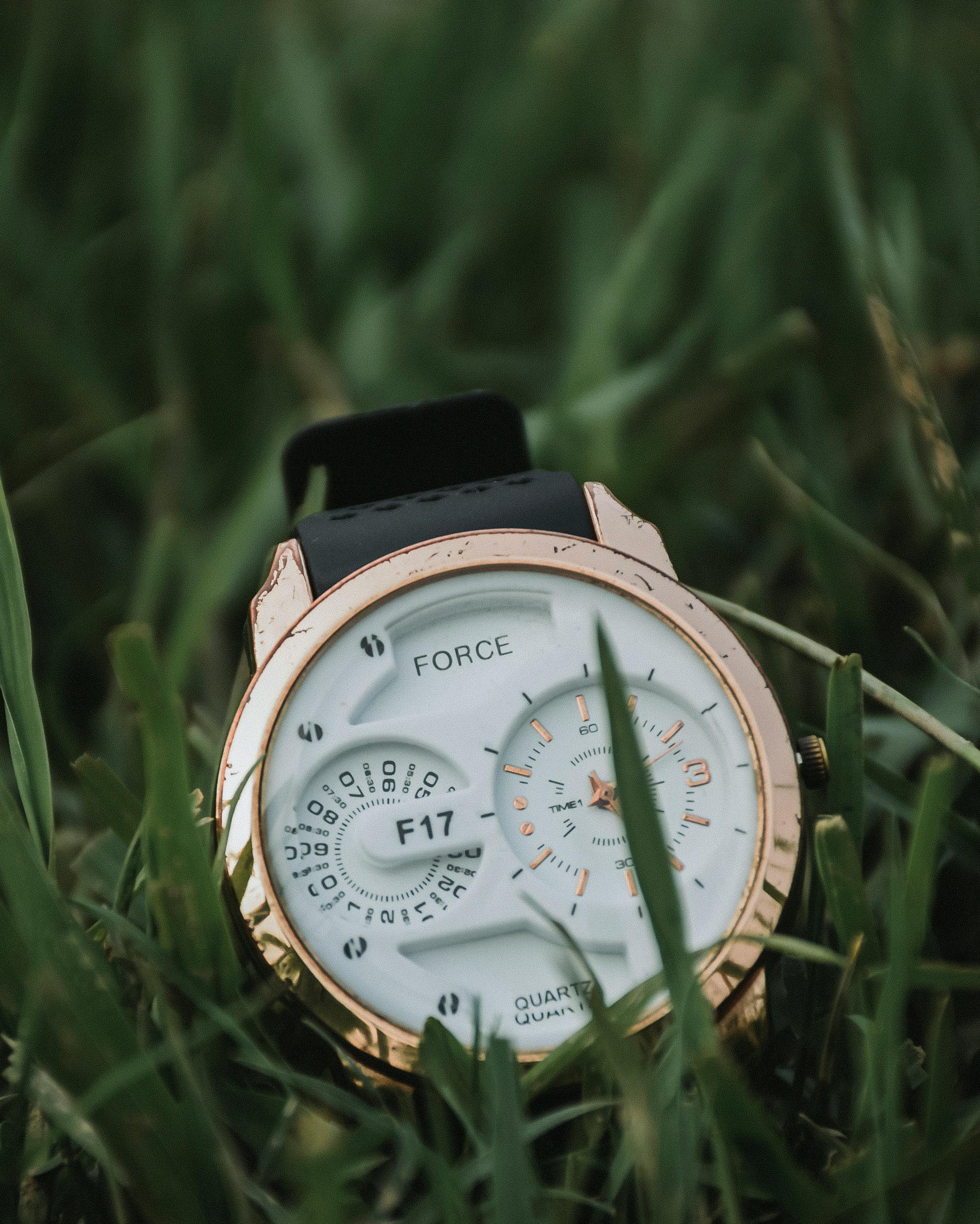 A wrist watch fall on grass - PixaHive