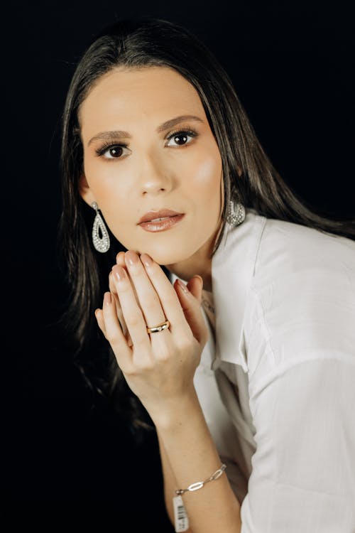 Portrait of Woman in White Shirt