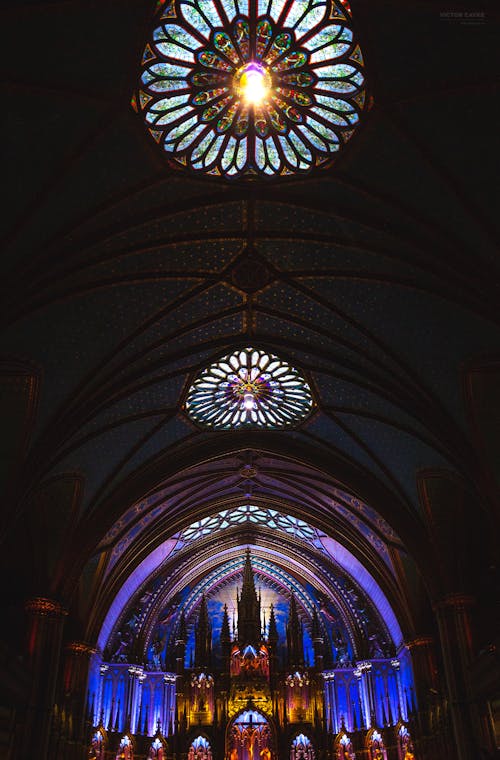 Ceiling in Notre Dame Basilica in Montreal