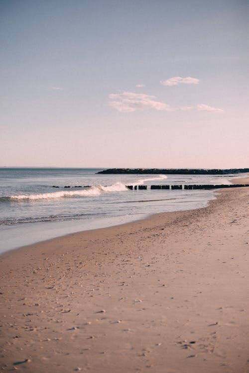 ビーチ, 垂直ショット, 岸の無料の写真素材