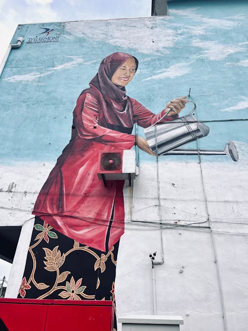 Kostnadsfri bild av kvinnamålning, malay kvinna, väggmålningar