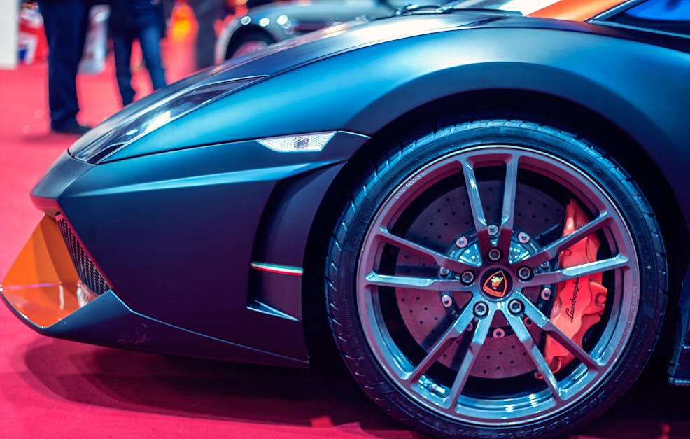 Free stock photo of Lamborghini, sports car, wheel