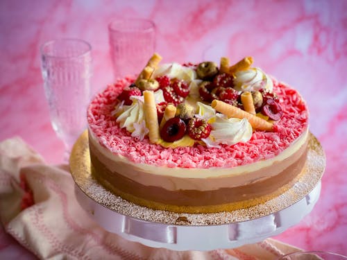 Triple Chocolate Cheesecake With Berries