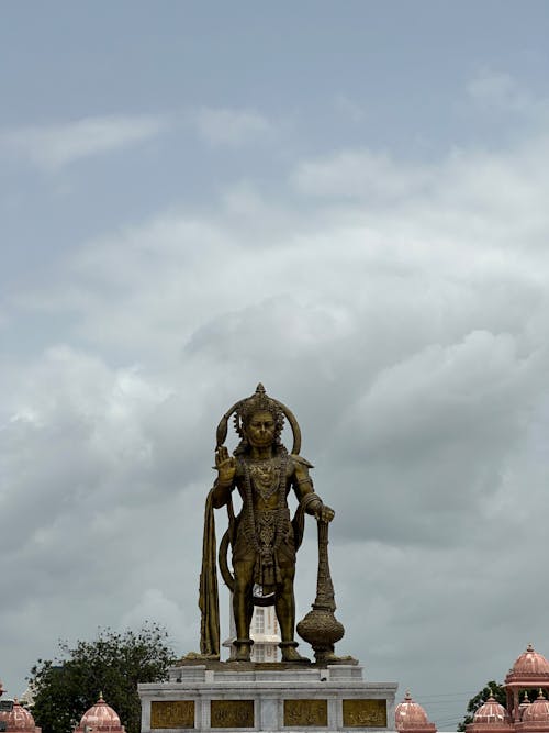 Golden Statue in Temple in Sarangpur in India