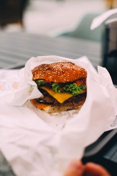On Wheat Bun 1 Medium Patty Cheeseburger