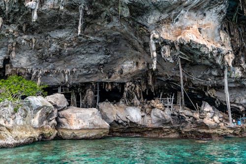 Cave on Sea Shore in Thailand