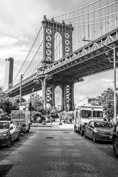 シティ, ニューヨーク, マンハッタン橋の無料の写真素材