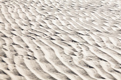 Wavy Sand Surface on Beach