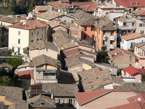 Sunlit Roofs of Buildings