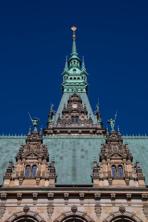 Almanya, belediye binası, çatı içeren Ücretsiz stok fotoğraf