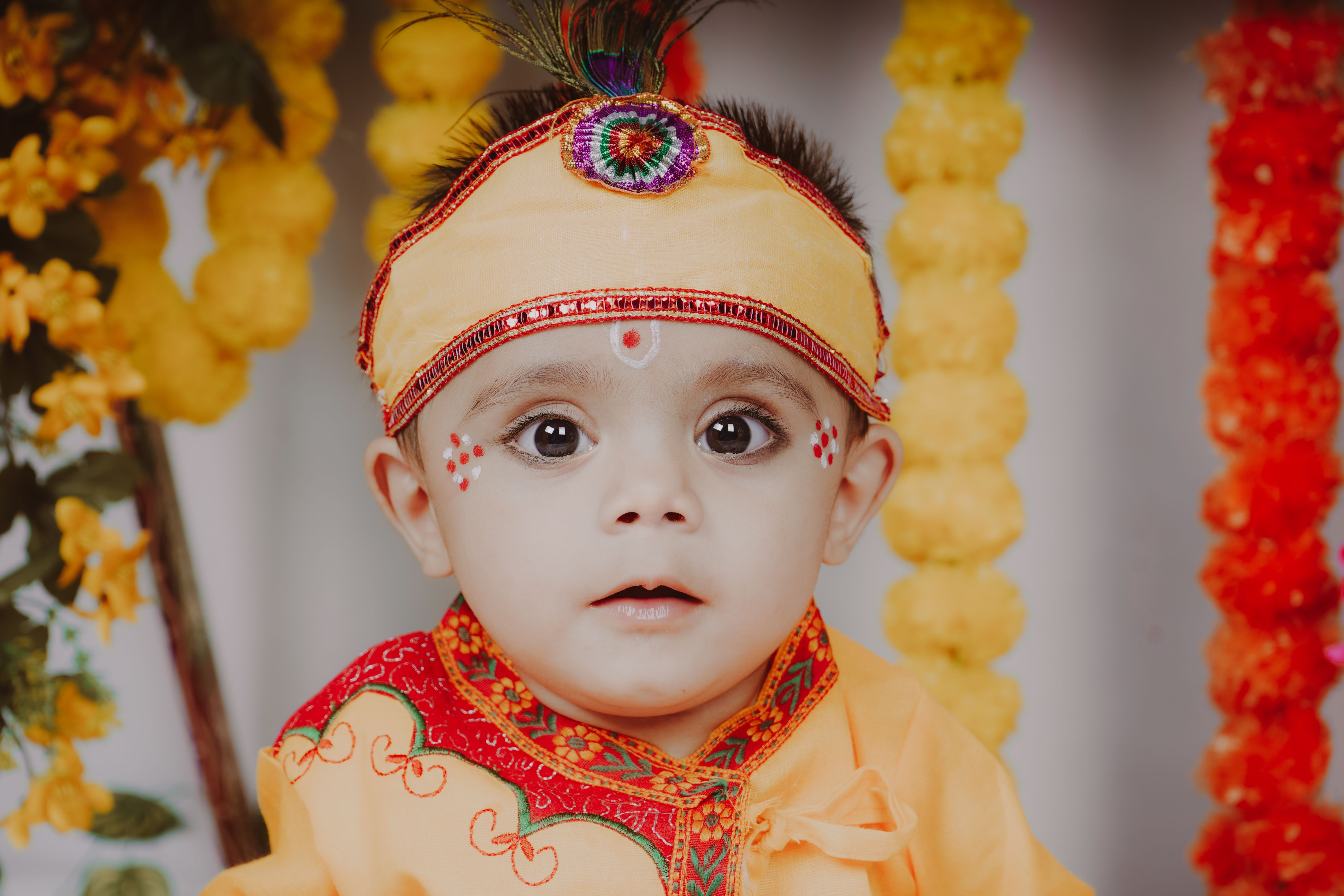 Portrait of Boy in Decorated, Traditional Clothing · Free Stock Photo